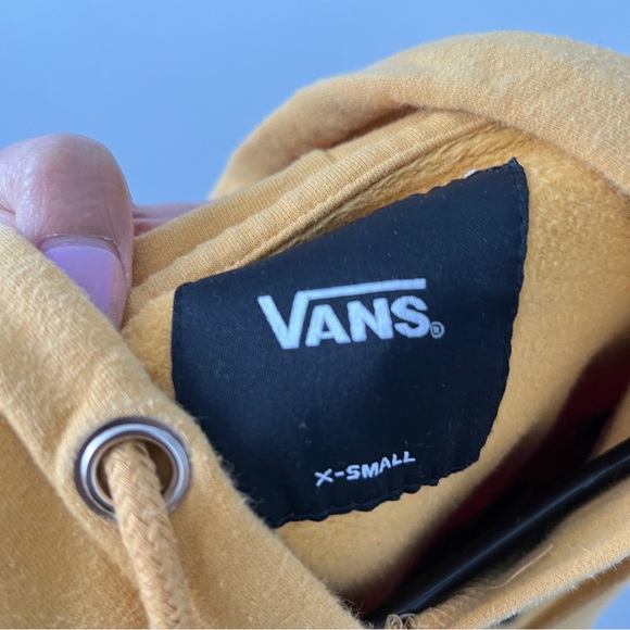 Vans Off the Wall Hoodie Sweater Pullover Mustard Yellow - mens XS - Picture 6 of 8